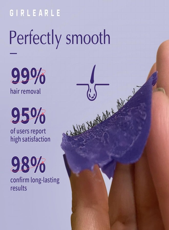 GIRLEARLE Hard Wax Beads, Wax for Women Sensitive Skin, 1lb, Lavender Formula, Hair Removal for Legs, Brazilian Bikini, Eyebrow, Facial and Full Body - Image 4