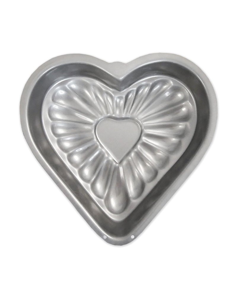 USA Pan Global Bakeware Fancy Heart Cake Pan