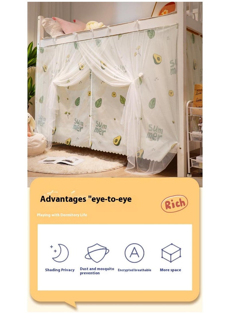 Bluejw ستارة سرير بسحاب بتصميم نمط كرتوني مع شبكة للبعوض - Image 2