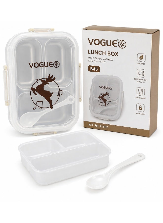 Vogue B45 Deer Logo Lunch Box- Ivory
