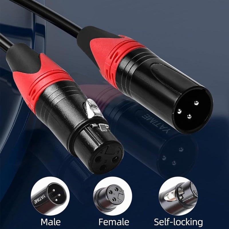 Device Of Urban Infotech موصل XLR 3-دبوس موصل كابل XLR موصل ذكر وأنثى موصل كابل ميكروفون مقبس صوتي، موصلات XLR ملونة (عبوة من 2) - Image 5