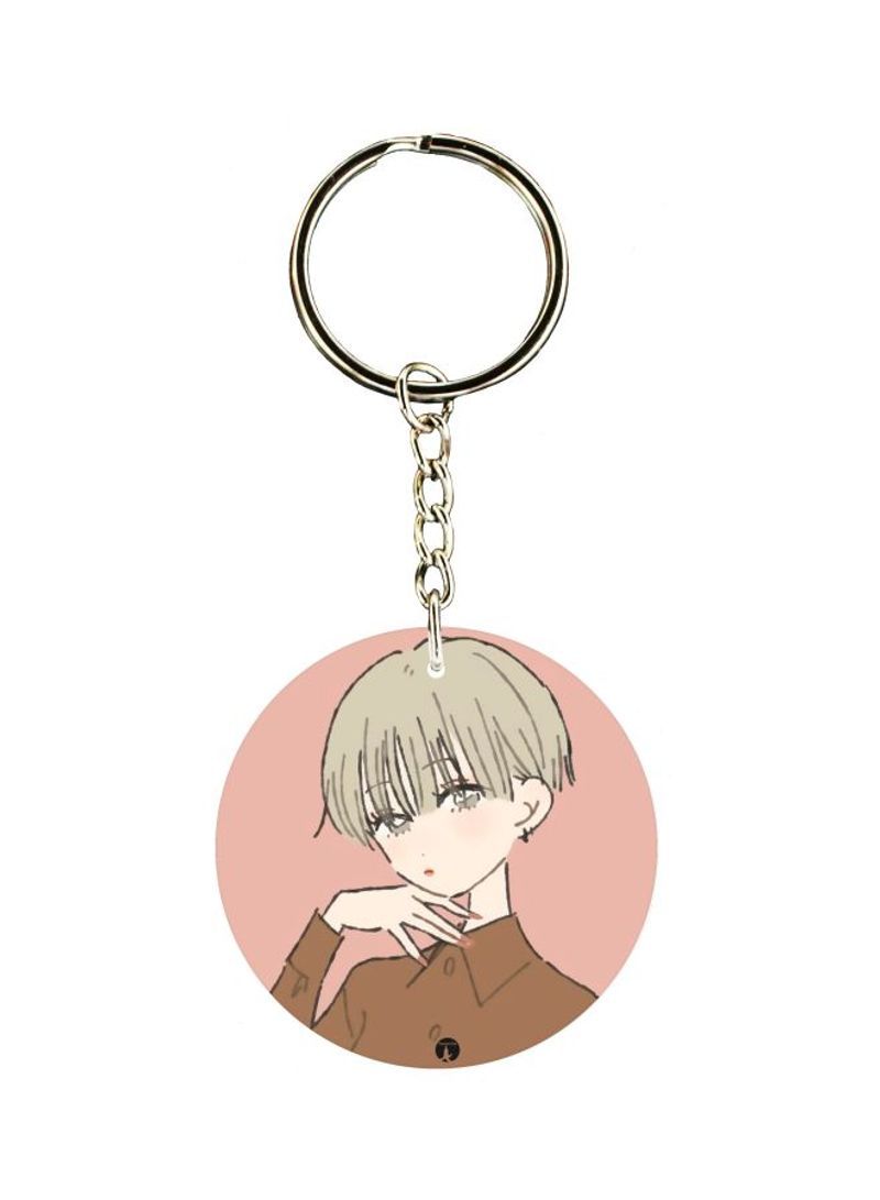 Girl Printed Keychain