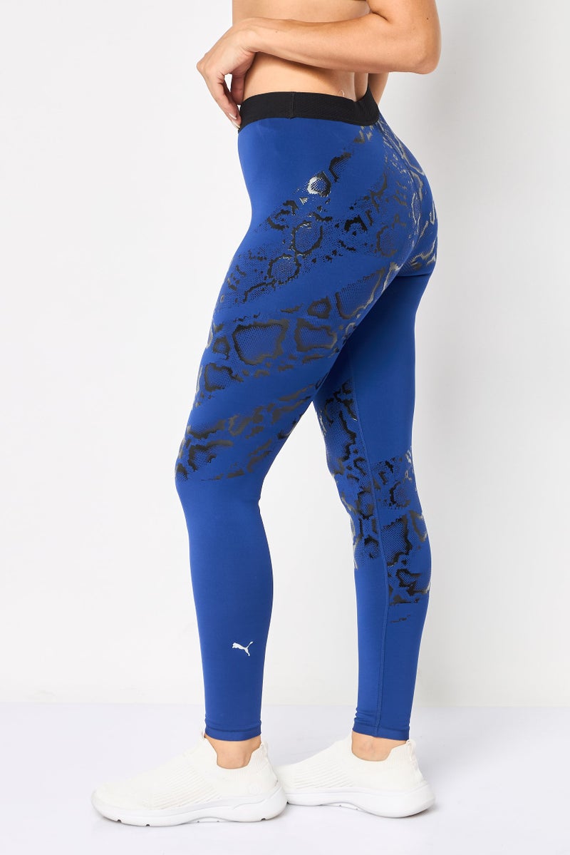 PUMA Women Sportswear Fit Pull On Training Leggings, Navy Blue - Image 2