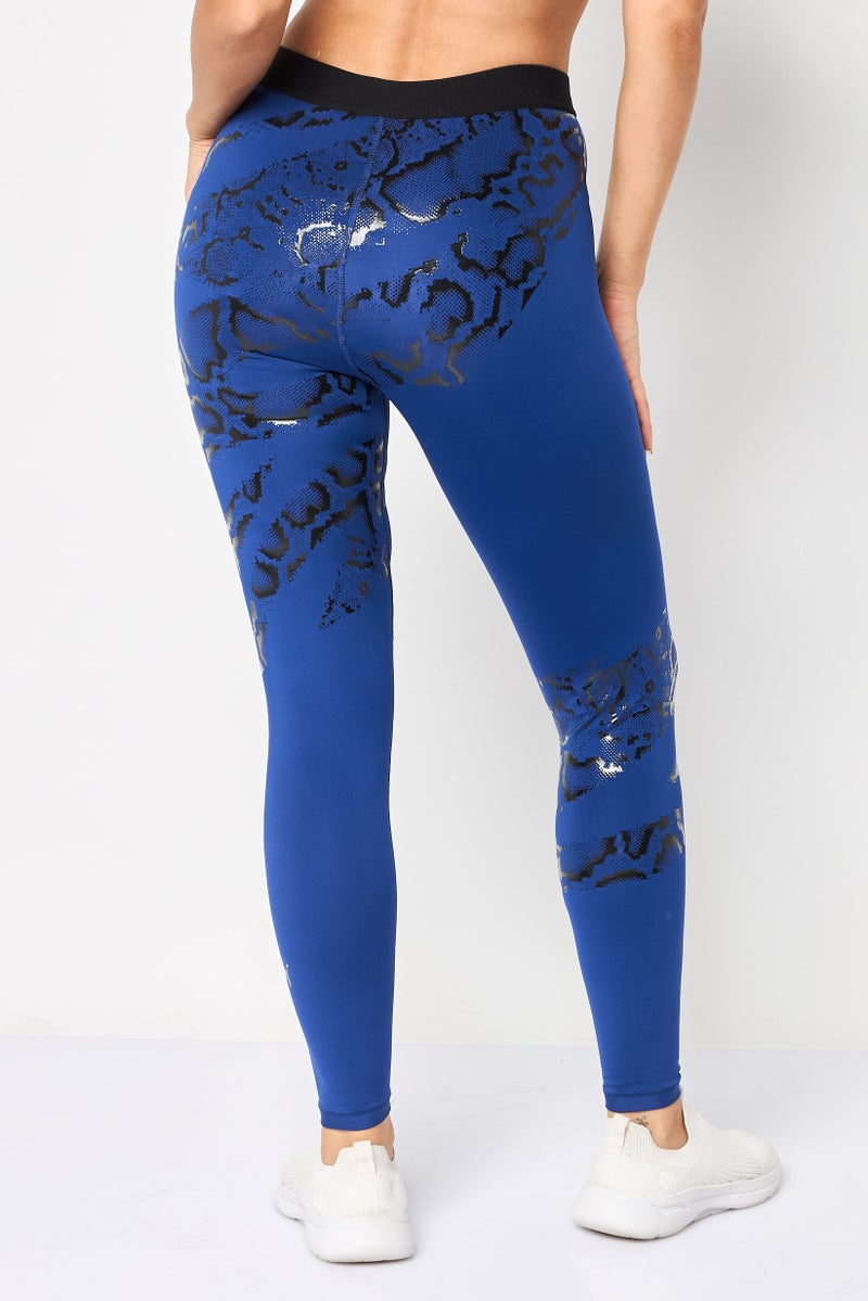 PUMA Women Sportswear Fit Pull On Training Leggings, Navy Blue - Image 3