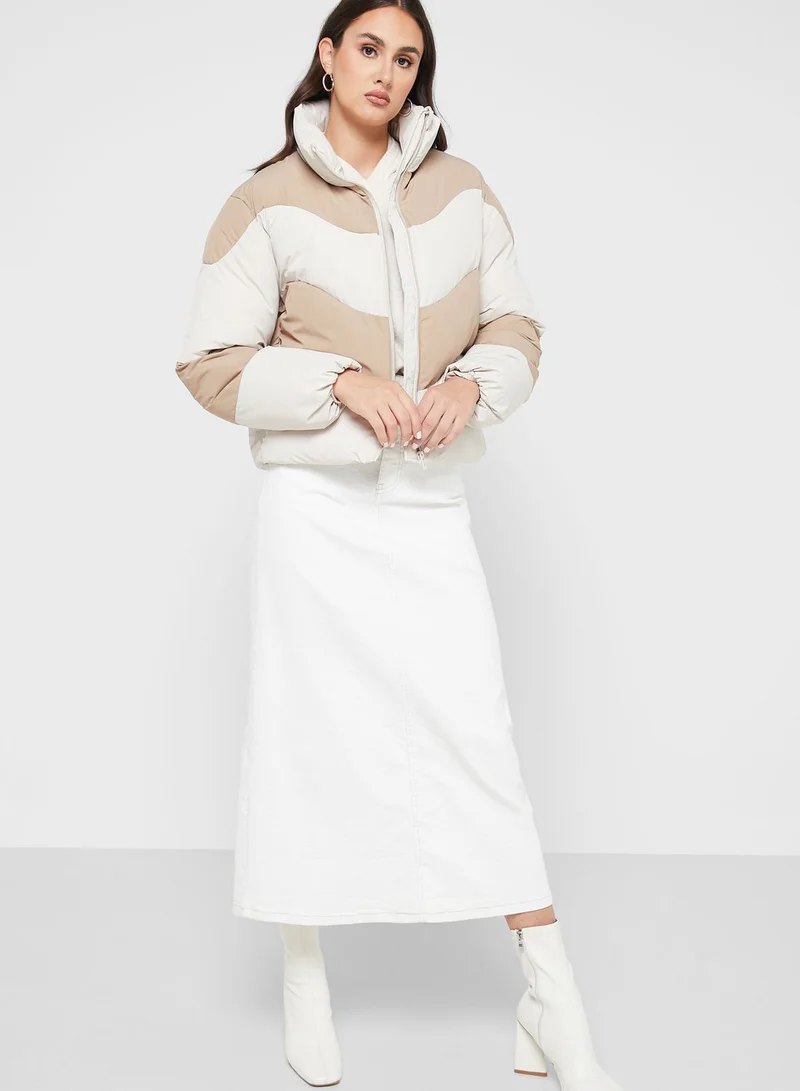 VERO MODA Color Block Puffer Jacket