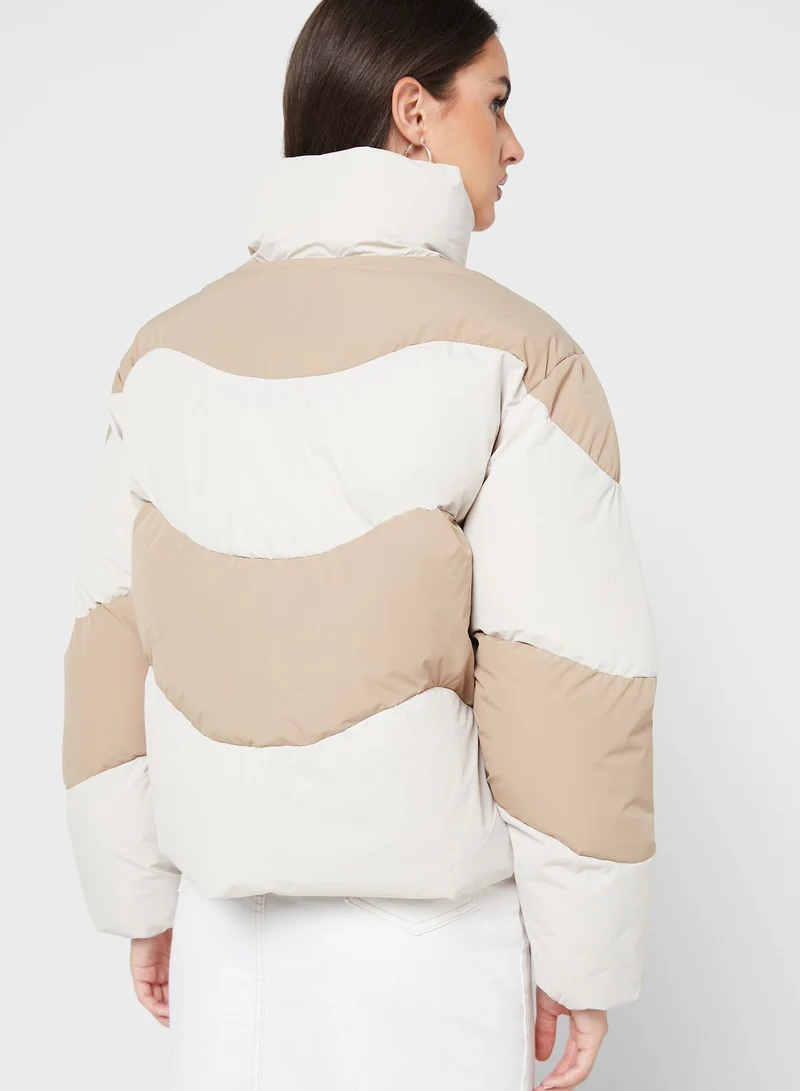 VERO MODA Color Block Puffer Jacket