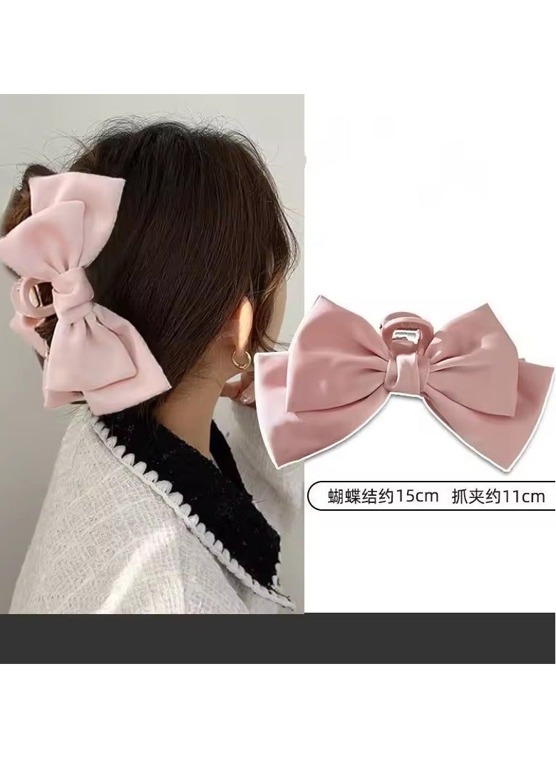 Goolsky Fashion Bowknot Hairpin Version Of Solid Color Butterfly Satin Hair Clips Girls Hair Accessories Headwear - Image 1