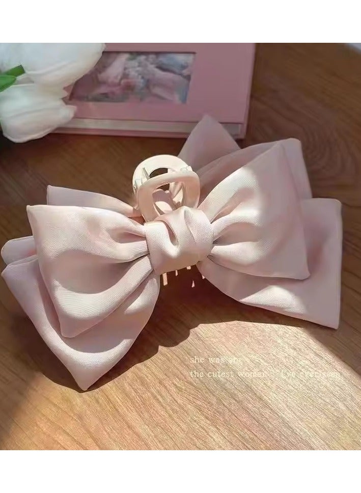Goolsky Fashion Bowknot Hairpin Version Of Solid Color Butterfly Satin Hair Clips Girls Hair Accessories Headwear - Image 3