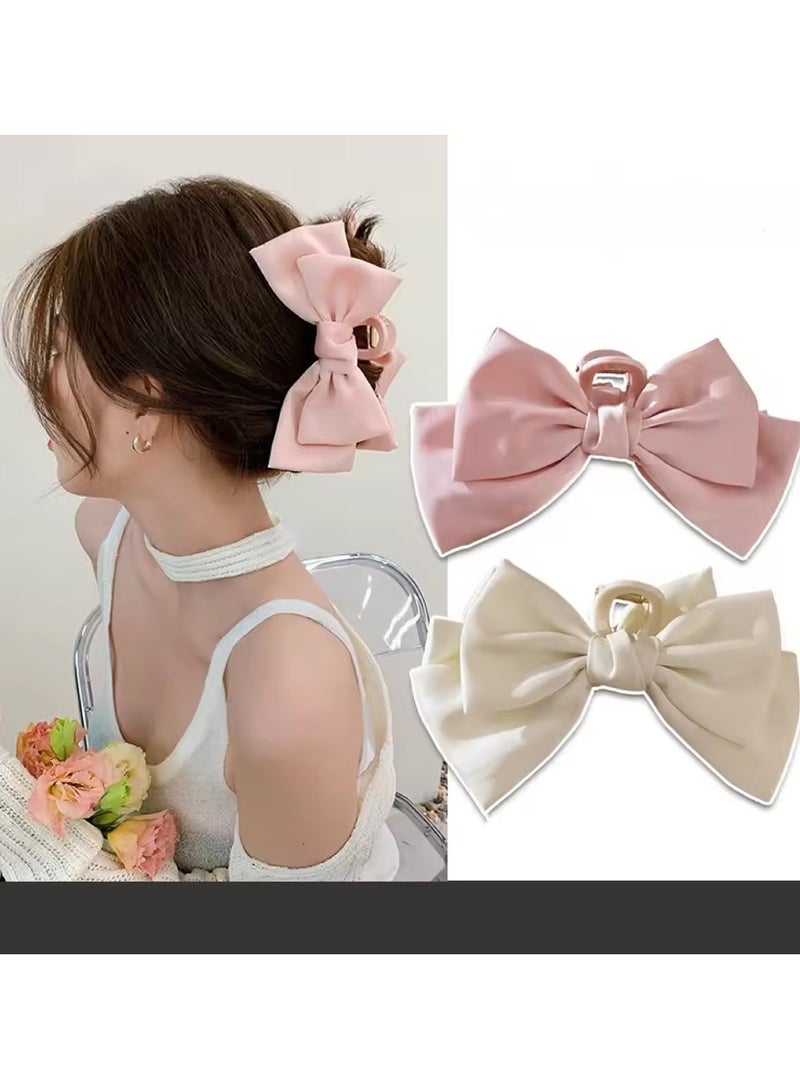 Goolsky Fashion Bowknot Hairpin Version Of Solid Color Butterfly Satin Hair Clips Girls Hair Accessories Headwear - Image 5