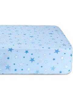 Tiny Plans Elastic Baby Bedsheet Blue  - Image 2