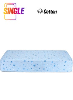 Tiny Plans Elastic Baby Bedsheet Blue  - Image 1