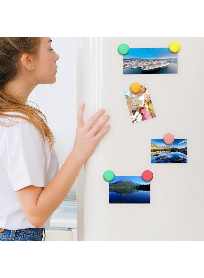 Qualsen Qualsen Fridge Magnets, 20pcs Refrigerator Magnets, Small Magnet for Whiteboard, Mini Cute Magnet for Fridge, Locker, White Board, Kitchen, Office, Classroom (10 Colors)  - Image 5