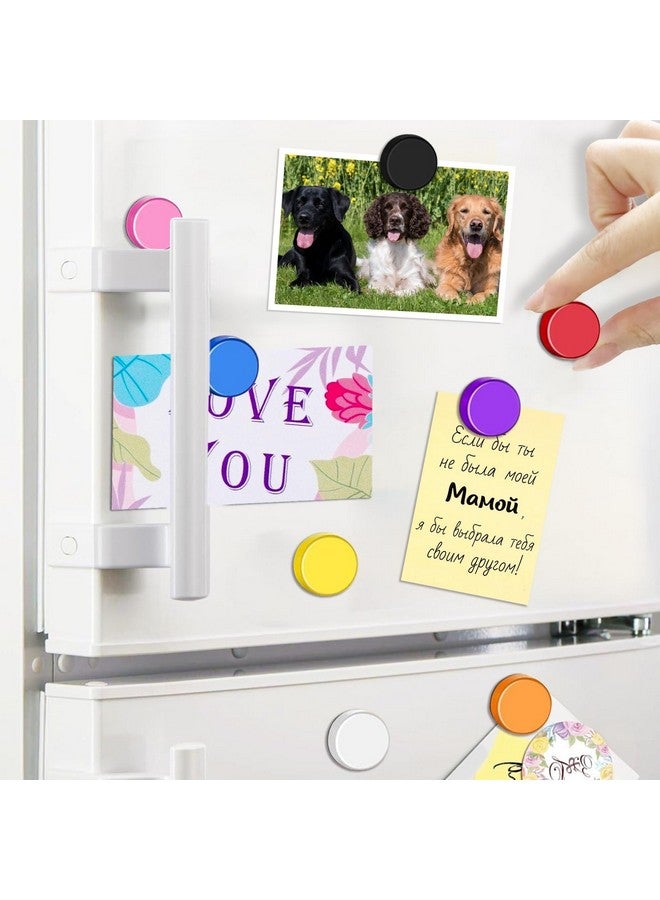 Qualsen Qualsen Fridge Magnets, 20pcs Refrigerator Magnets, Small Magnet for Whiteboard, Mini Cute Magnet for Fridge, Locker, White Board, Kitchen, Office, Classroom (10 Colors)  - Image 3