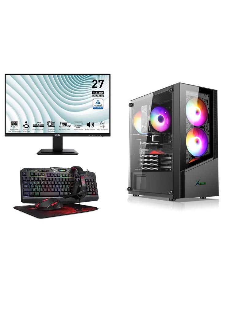 Intel - CP BUDGET GAMING/WORK STATION COMBO SET DESKTOP PC: CORE I5 9400F PROCESSOR | RTX 2060 SUPER 8GB DDR6 | 16GB RAM | 512GB NVME + 2TB HDD | Windows 11 | WIFI BT READY - Image 1
