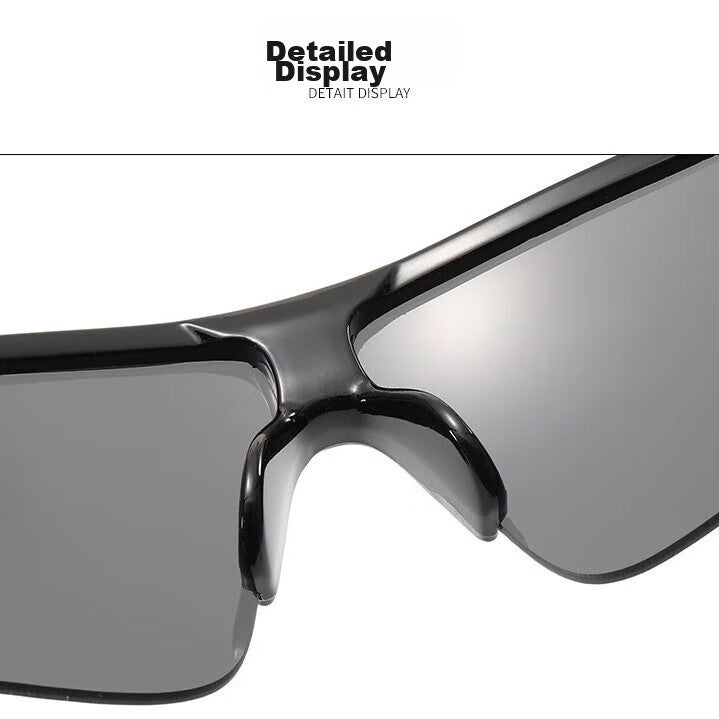 LOVECRAFT Children's 9725 Cycling Glasses - Black Frame with Gray Lenses, for Ages 6-14, Outdoor Sports Goggles, Sun Protection, UV Protectio - Image 4