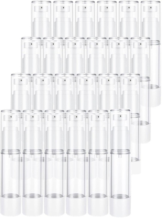 SENENQU 24 PCS 1 Oz 30ml Airless Pump Bottles Travel Size Empty Pump Bottle Lotion Container Refillable Cosmetic Pump Dispensers for Foundation Moisturizer Shampoo Toiletry - Image 1