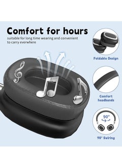 General Wireless bluetooth headphones, 10 hours playtime, noise cancellation, hi-fi stereo headphones with microphone, foldable lightweight bluetooth 5.3 headphones, suitable for travel/office  - Image 2