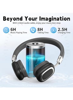 General Wireless bluetooth headphones, 10 hours playtime, noise cancellation, hi-fi stereo headphones with microphone, foldable lightweight bluetooth 5.3 headphones, suitable for travel/office  - Image 4