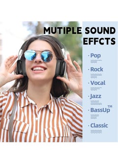 General Wireless bluetooth headphones, 10 hours playtime, noise cancellation, hi-fi stereo headphones with microphone, foldable lightweight bluetooth 5.3 headphones, suitable for travel/office  - Image 5