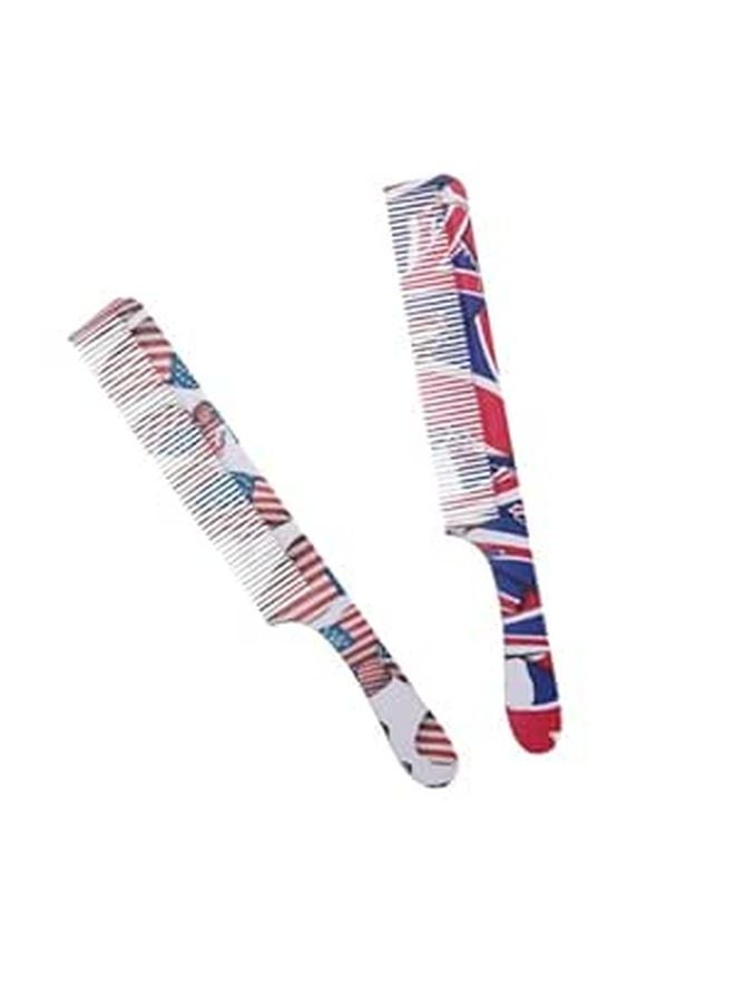 Plastic Massage Comb And Anti Static Long Hair Styling Comb 2 Pack For Women Salon - Image 1