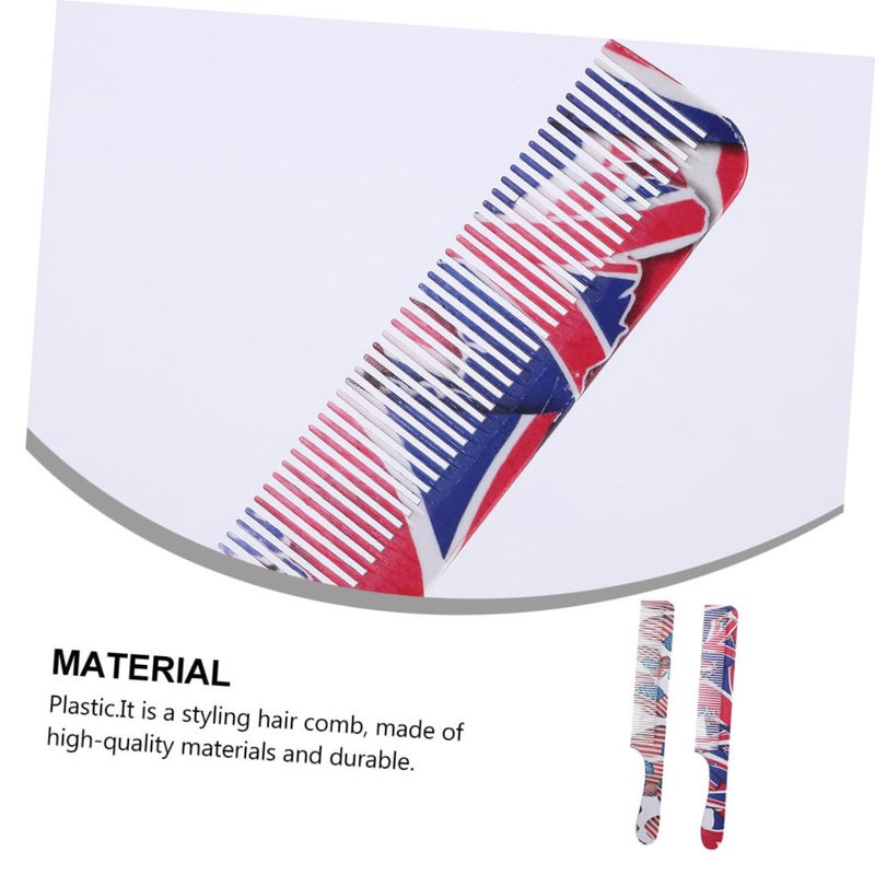 Plastic Massage Comb And Anti Static Long Hair Styling Comb 2 Pack For Women Salon - Image 4