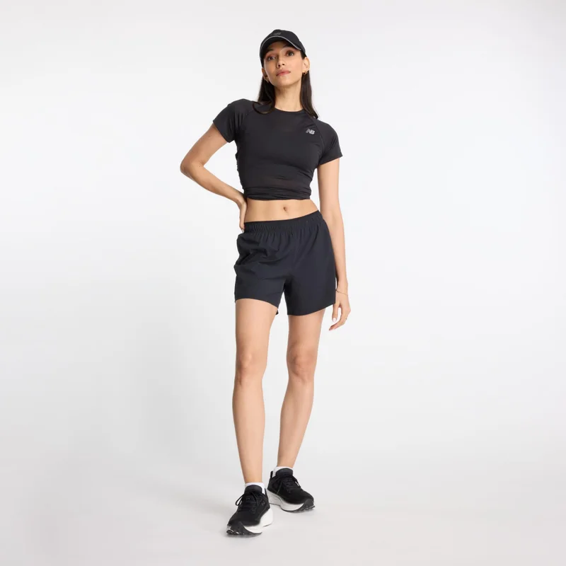 New Balance Black Women's RC Short 5" for Women | Best Price UAE
