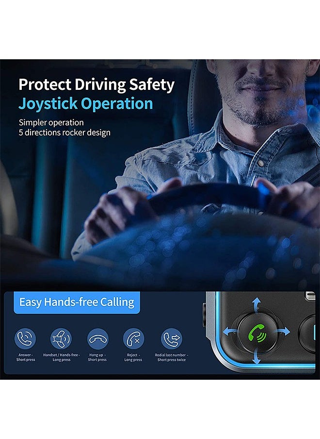Mi VAZA - Car Bluetooth Adapter - Car Fast Charger - MP3 Music Player - Wireless Radio Adapter- FM Transmitter - Car Kit - Car Accessories - Support USB Disk - Image 1