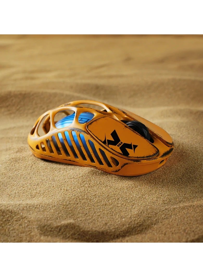 GravaStar Mercury X Battle Worn-Yellow 8K Wireless Gaming Mouse  - Image 2