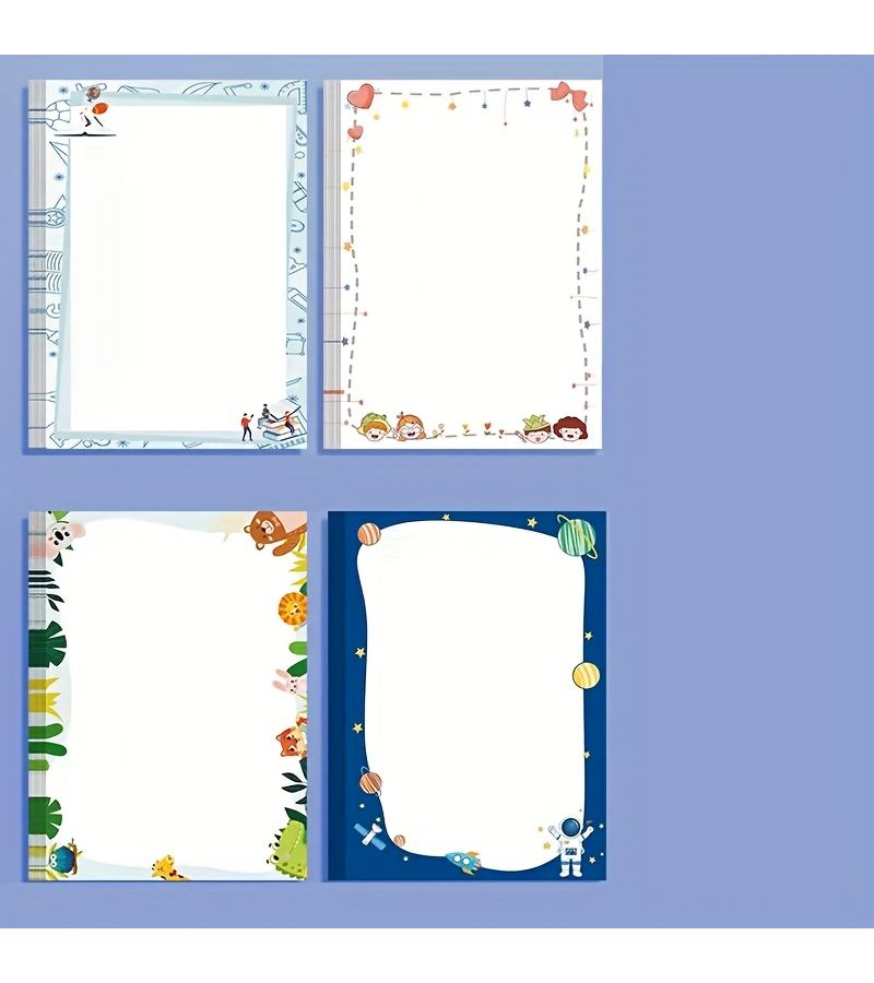 40 Pcs Colorful A4 Lined Stationery Set Patterned High Quality Handwriting Paper - Image 5