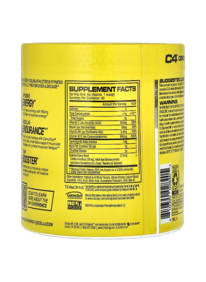 C4  Cellucor C4 / Cellucor, C4 Original, Pre-Workout, Icy Blue Razz, 6.3 oz (180 g)  - Image 2
