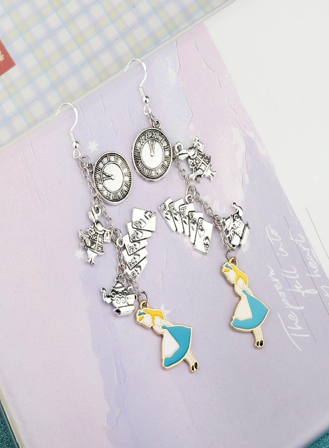 FAADBUK Cartoon Movie Dangle Earring Princess Fan Gift Princess Lover Jewelry (Alic Dangle Earring) - Image 5