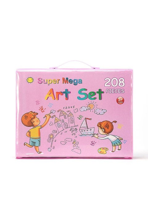 Super Mega Art Set 208 Pieces - Pink - MG-2