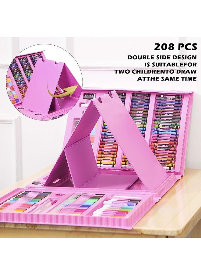 Super Mega Art Set 208 Pieces - Pink - MG-2