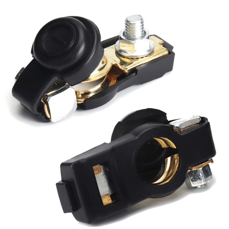 Car Battery Terminal Cleaning Set Quick Connect Clips Positive Negative Connectors Easy Installation - Image 5