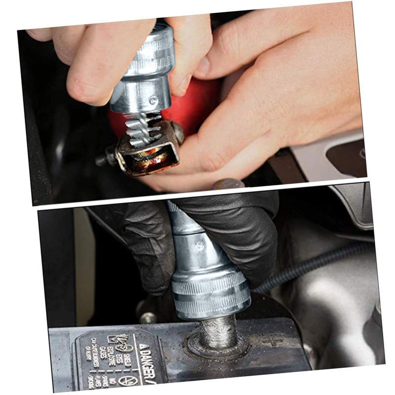 Car Battery Terminal Cleaning Set Quick Connect Clips Positive Negative Connectors Easy Installation - Image 4