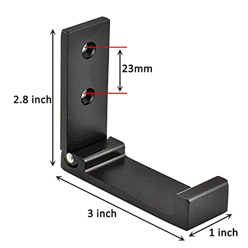 Latomex Folding Coat Hooks, Foldable Wall Hooks for Hanging Aluminum Alloy Cloth Hanger Coat Hanger Headphones Holder Headset Wall Hanger Hook- Pack of 4 - Image 5