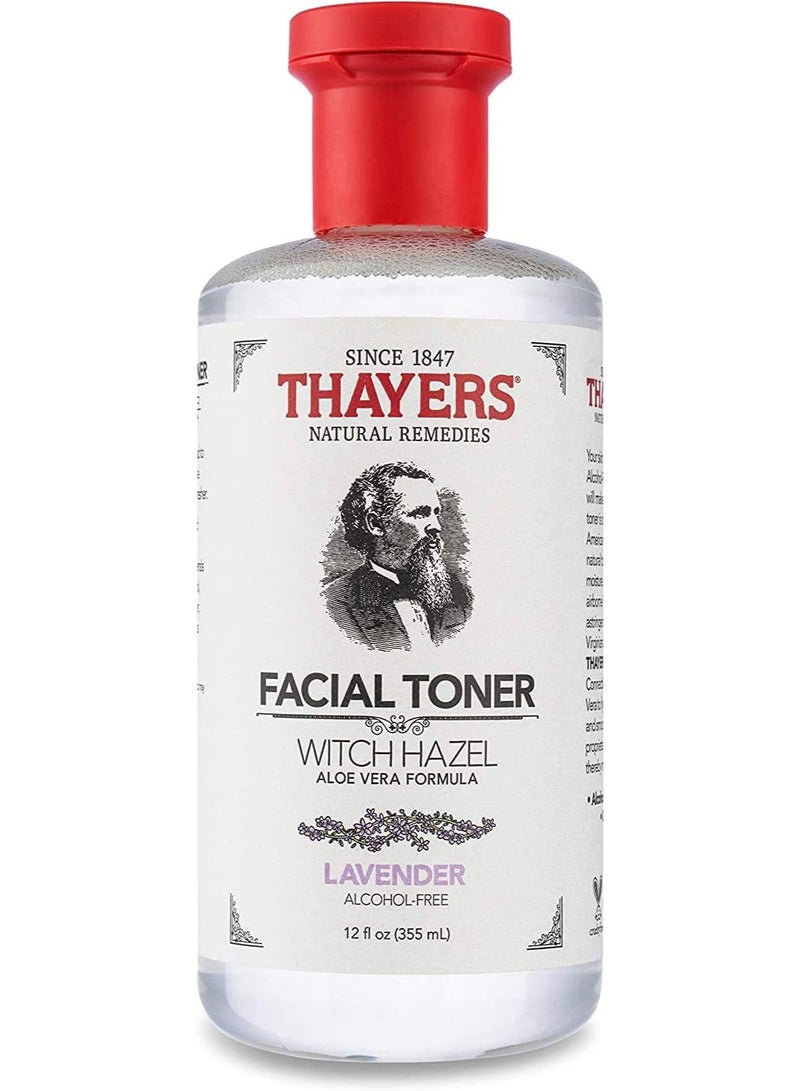 ثايرس علاجات ثايرز الطبيعية - بندق الساحرة والخزامى - خالٍ من الكحول، 12 أونصة سائلة (355 مل) - Image 1