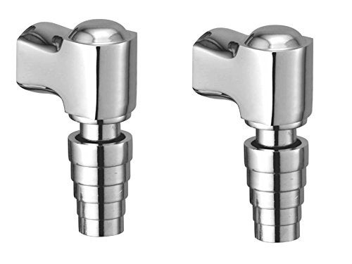 Kamal Full Brass Lift Cock | Elegant Finish, Anti Corrosive | Elegant Finish & Stunning | Wall Mount - Silver (Pack of 2)