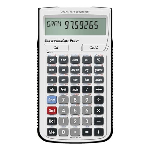 Calculated Industries 8030 ConversionCalc Plus Professional Conversion Calculator Silver - Image 1