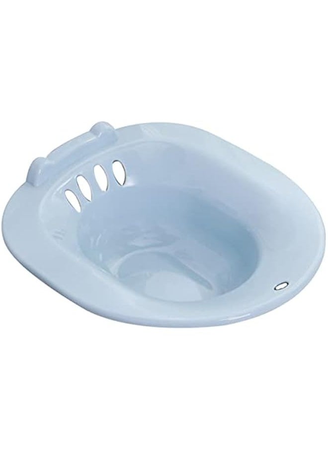 ماركة غير محددة Toyvian Bidet Toilet Seat Bidet Sitz Bath for Postpartum Care Sitz Bath Basin ocks Bath Basin Plastic Blue Dressing Table Pregnant Woman No Squatting Toilet Basin  - Image 1
