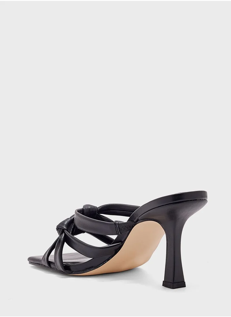 NINE WEST Multi Strap Mid Heel Sandals