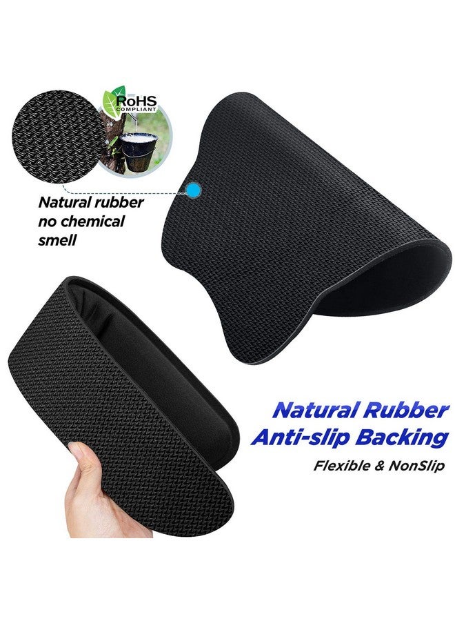 جيمارس وسادة ماوس جيمارز المطورة فائقة النعومة من الألياف الناعمة والناعمة والمريحة لدعم المعصم ولوحة المفاتيح ومسند المعصم لأجهزة الكمبيوتر واللاب توب وأجهزة ماك والألعاب والمكتب، متينة ومريحة ومخففة للألم - Image 4