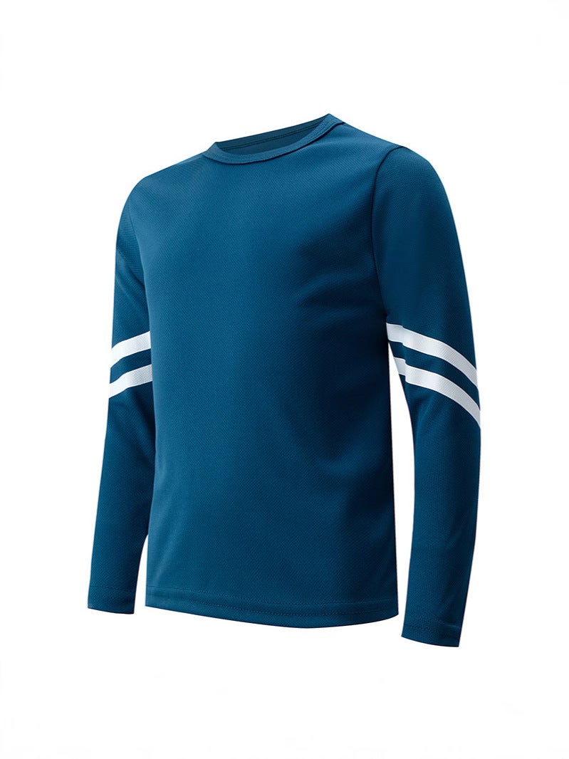 Overseas Children'S Long-Sleeved T-Shirt Boys Sports Casual Top Girls Fashion All-Match Base Long - Image 3