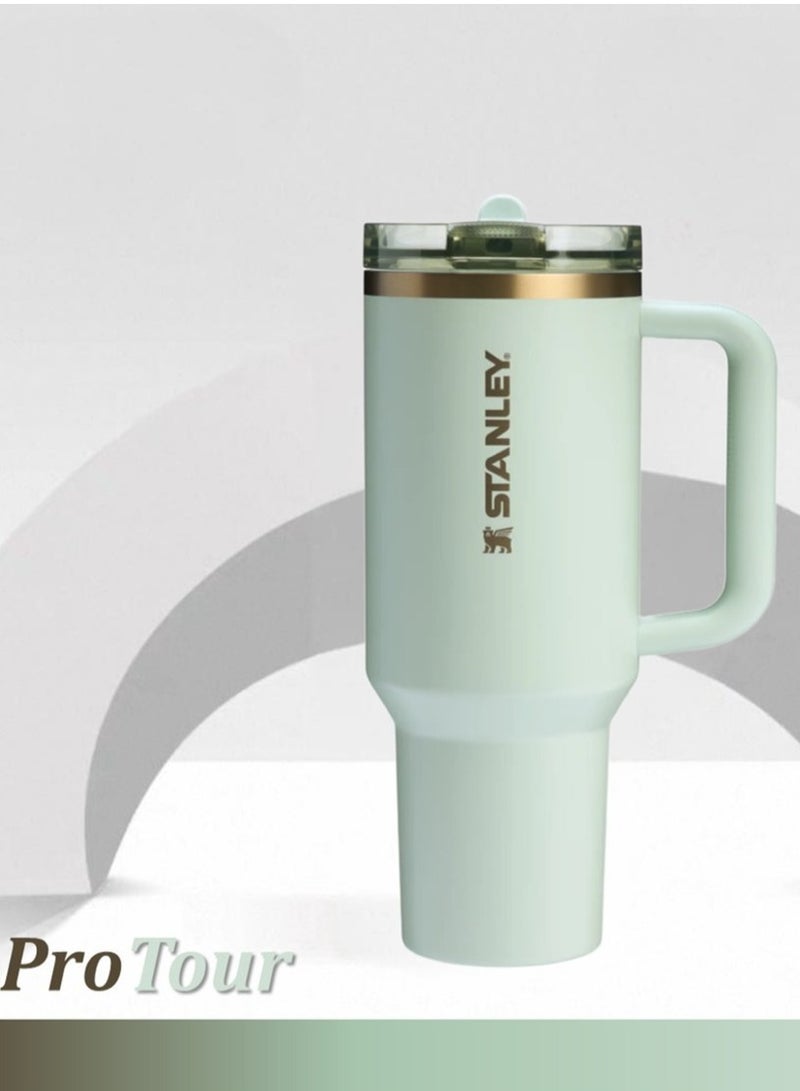 Stanley Quencher ProTour Flip Straw Tumbler with Leakproof  Lid 40 OZ, Double-wall Vacuum Insulation, Built-In Straw, Cupholder Compatible for Car, Travel, BPA-Free - Image 1