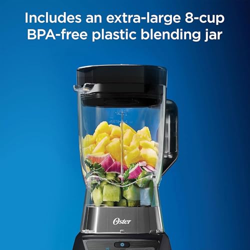 Oster Blender and Food Processor Combo with 3 Settings for Smoothies, Shakes, and Food Chopping, Includes 2 24-Ounce Cups and Lids, Carbon Grey - Image 4