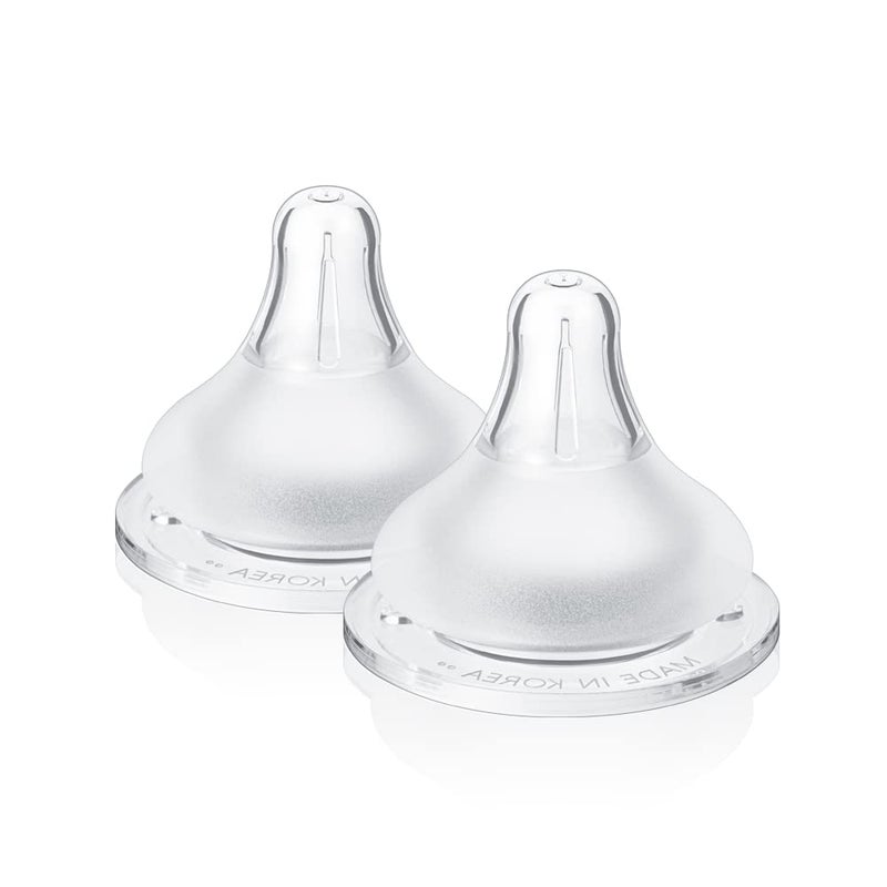 Grosmimi The Easy Baby Bottle Nipple 2 Counts Stage4_8m