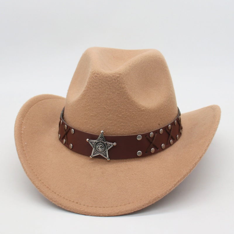 Winter Cowboy Hat Unisex Couple Mongolian Knight Decorative  Hat - Image 2