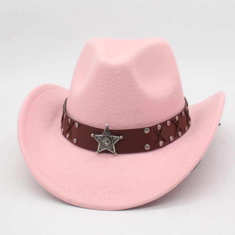 Winter Cowboy Hat Unisex Couple Mongolian Knight Decorative  Hat - Image 3