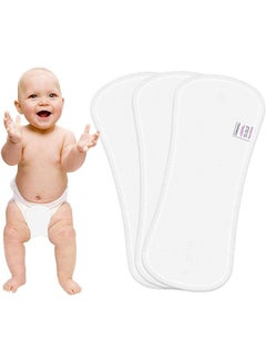 BEMBIKA 4Layer Wet Free Polar Fleece Mico Fiber Inserts For Cloth Diaper Wetfree Reusable Washable Diaper Liner For Baby Cloth Diapers (Pack Of 3) (Polar Fleece4 Layer)  - Image 1