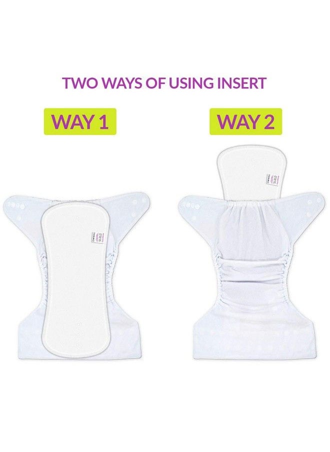 BEMBIKA - 4Layer Wet Free Polar Fleece Mico Fiber Inserts For Cloth Diaper Wetfree Reusable Washable Diaper Liner For Baby Cloth Diapers (Pack Of 3) (Polar Fleece4 Layer) - Image 1